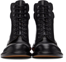 Maison Margiela Black Airbag Heel Lace-Up Boots