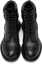 Maison Margiela Black Airbag Heel Lace-Up Boots