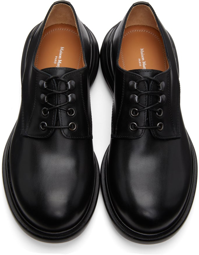 Maison Margiela Black Airbag Lace-Up Boots