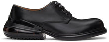 Maison Margiela Black Airbag Lace-Up Boots - MAISON MARGIELA Bottes à lacets à lacets d'airbag noir - Maison Margiela 검은 에어백 레이스 업 부츠