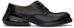 Maison Margiela Black Airbag Lace-Up Boots - MAISON MARGIELA Bottes à lacets à lacets d'airbag noir - Maison Margiela 검은 에어백 레이스 업 부츠
