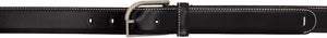 Maison Margiela Black Brushed Belt - MAISON MARGIELA Ceinture brossée noire - Maison Margiela 블랙 닦았 벨트