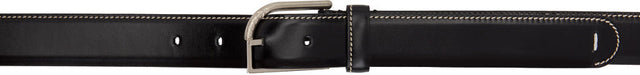 Maison Margiela Black Brushed Belt - MAISON MARGIELA Ceinture brossée noire - Maison Margiela 블랙 닦았 벨트