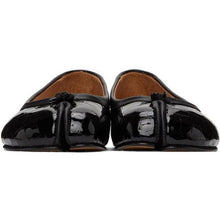 Maison Margiela Black Croc Tabi Ballerina Flats