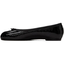 Maison Margiela Black Croc Tabi Ballerina Flats
