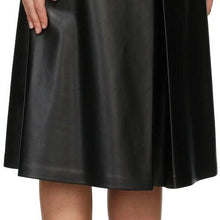 Maison Margiela Black Faux-Leather Pleat Shorts