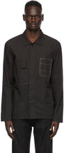 Maison Margiela Black Garment-Dyed Shirt - MAISON MARGIELA chemise teinte de vêtement noir - Maison Margiela 검은 의류 염색 셔츠