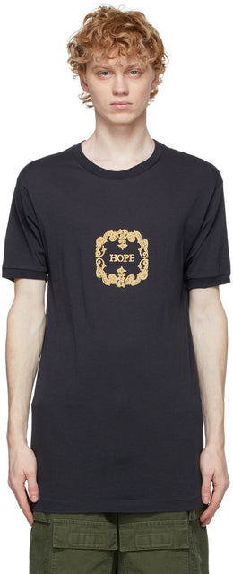 Maison Margiela Black 'Hope' T-Shirt - MAISON MARGIELA NOIR 'HOPE' T-shirt - Maison Margiela Black 'Hope'티셔츠