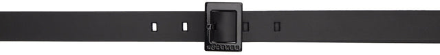 Maison Margiela Black Monochrome Square Buckle Belt - MAISON MARGIELA NOIR MONOCHROME SQUARE BOUCLE BOUCLE - Maison Margiela 검은 색 단색 사각형 버클 벨트