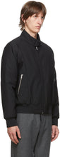 Maison Margiela Black Poplin Bomber Jacket