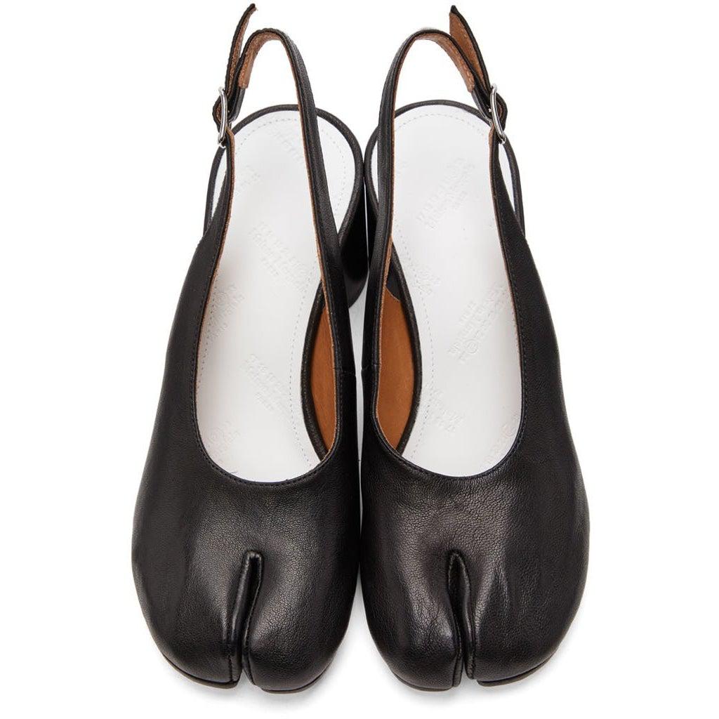 Maison Margiela Black Slingback Tabi Pump Heels