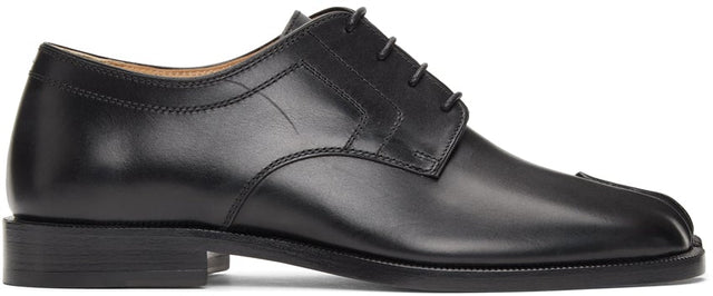 Maison Margiela Black Tabi Derbys - MAISON MARGIELA NOIR TABI DERBYS - Maison Margiela Black Tabi Derbys.
