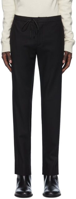 Maison Margiela Black Wool Flannel Trousers - Pantalon Flanel en laine Noire Maison Margiela - Maison Margiela 검은 양모 플란넬 바지