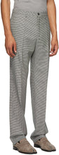 Maison Margiela Black Wool Houndstooth Trousers