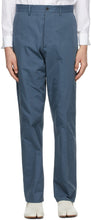 Maison Margiela Blue Cotton Chino Trousers - Pantalon Chino Coton Blue Coton Maison Margiela - Maison Margiela 블루 코튼 치노 바지