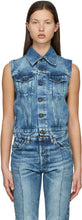 Maison Margiela Blue Denim Vest - MAISON MARGIELA BLUE DENIM Gilet - Maison Margiela 블루 데님 조끼