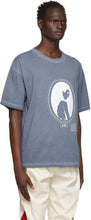 Maison Margiela Blue Silhouette Print T-Shirt