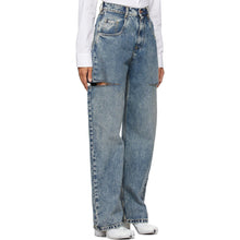 Maison Margiela Blue Thigh Slit Jeans