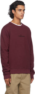 Maison Margiela Burgundy Logo Sweatshirt