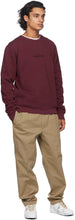 Maison Margiela Burgundy Logo Sweatshirt