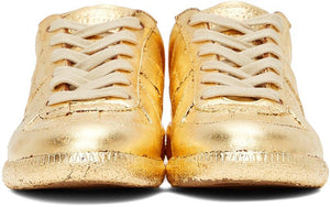 Maison Margiela Gold Semi-Metallic Replica Sneakers