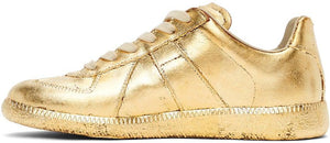 Maison Margiela Gold Semi-Metallic Replica Sneakers