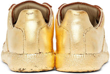 Maison Margiela Gold Semi-Metallic Replica Sneakers