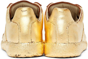 Maison Margiela Gold Semi-Metallic Replica Sneakers