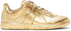 Maison Margiela Gold Semi-Metallic Replica Sneakers - MAISON MARGIELA GOLD SNI-METALLIQUE Sneakers - Maison Margiela Gold Semi-metallic 복제 스니커즈