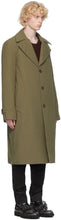 Maison Margiela Green Cotton Twill Trench Coat