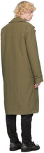 Maison Margiela Green Cotton Twill Trench Coat