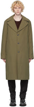 Maison Margiela Green Cotton Twill Trench Coat - Trench de tranchée en sergé de coton vert MAISON MARGIELA - Maison Margiela 그린 코튼 능 직물 트렌치 코트