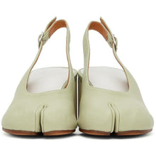 Maison Margiela Green Slingback Tabi Pump Heels