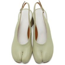 Maison Margiela Green Slingback Tabi Pump Heels