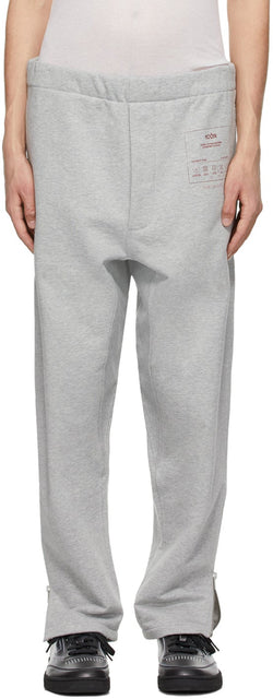 Maison Margiela Grey '1CON' Lounge Pants - MAISON MARGIELA GREY '1CON' LOLGE PANTALES - Maison Margiela 그레이 '1con'라운지 바지