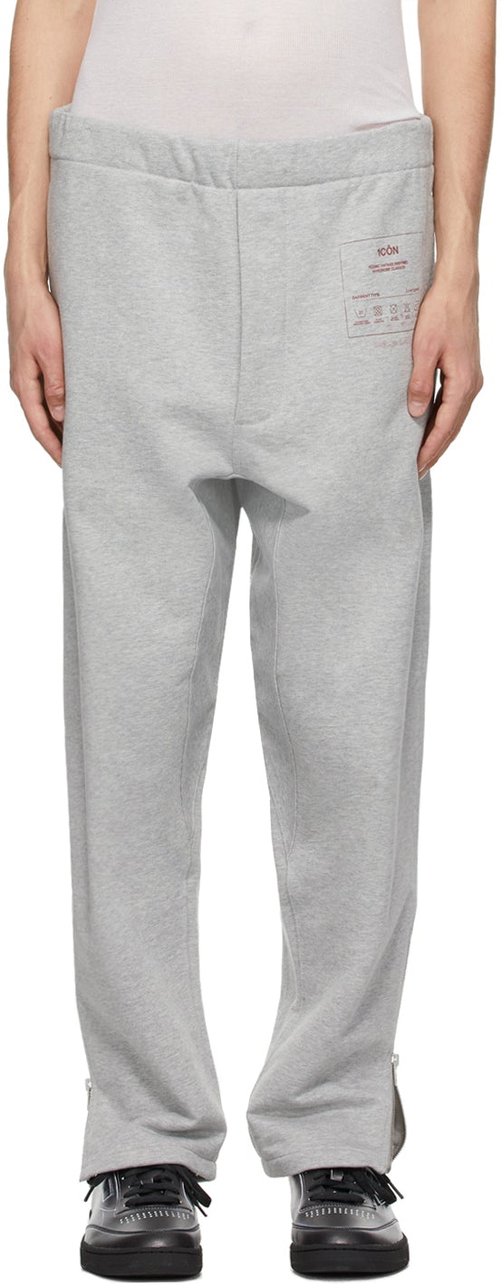 Maison Margiela Grey '1CON' Lounge Pants - MAISON MARGIELA GREY '1CON' LOLGE PANTALES - Maison Margiela 그레이 '1con'라운지 바지