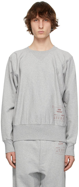 Maison Margiela Grey '1CON' Sweatshirt - Sweat-shirt de la Maison Margiela Grey '1Con' - Maison Margiela 그레이 '1CON'스웨터