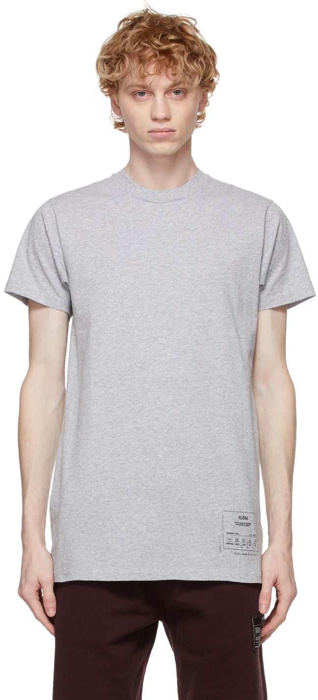 Maison Margiela Grey '1CON' T-Shirt - T-shirt Maison Margiela Grey '1Con' - Maison Margiela 그레이 '1con'티셔츠