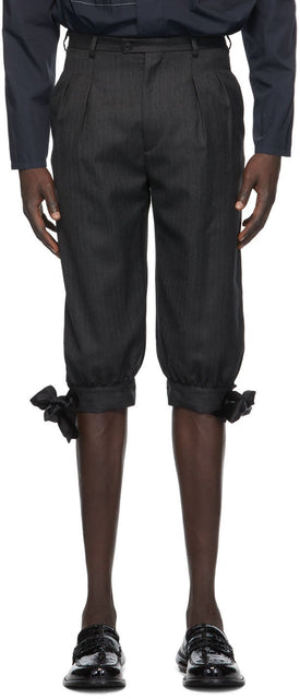 Maison Margiela Grey Cavalry Bermuda Shorts - MAISON MARGIELA GREY CAVALERY BERMUDA Short - Maison Margiela 회색 기병대 버뮤다 반바지