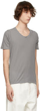 Maison Margiela Grey Draped Back T-Shirt