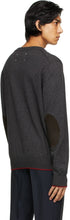 Maison Margiela Grey Elbow Patch Sweater