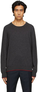 Maison Margiela Grey Elbow Patch Sweater - MAISON MARGIELA GREY COUCHE PATCH PATCH PORT - Maison Margiela 회색 팔꿈치 패치 스웨터