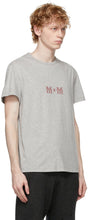 Maison Margiela Grey Embroidered Logo T-Shirt