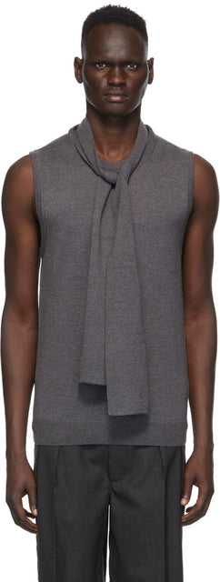 Maison Margiela Grey Gauge 12 Scarf Vest - MAISON MARGIELA GAUGE GRAY 12 Echarpe Gilet - Maison Margiela 그레이 게이지 12 스카프 조끼
