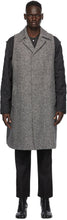 Maison Margiela Grey Herringbone Wool Coat - Maison Margiela Grey Herringbone Wool - Maison Margiela 그레이 헤링본 양모 코트