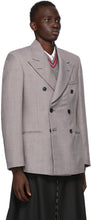 Maison Margiela Grey Technowool Twill Double-Breasted Blazer