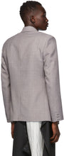 Maison Margiela Grey Technowool Twill Double-Breasted Blazer