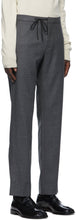 Maison Margiela Grey Wool Casual Trousers