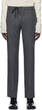 Maison Margiela Grey Wool Casual Trousers - Pantalon occasionnel de la laine grise Maison Margiela - Maison Margiela 회색 양모 캐주얼 바지