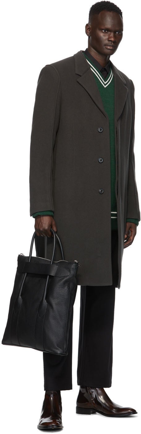 Maison Margiela Grey Wool Coat